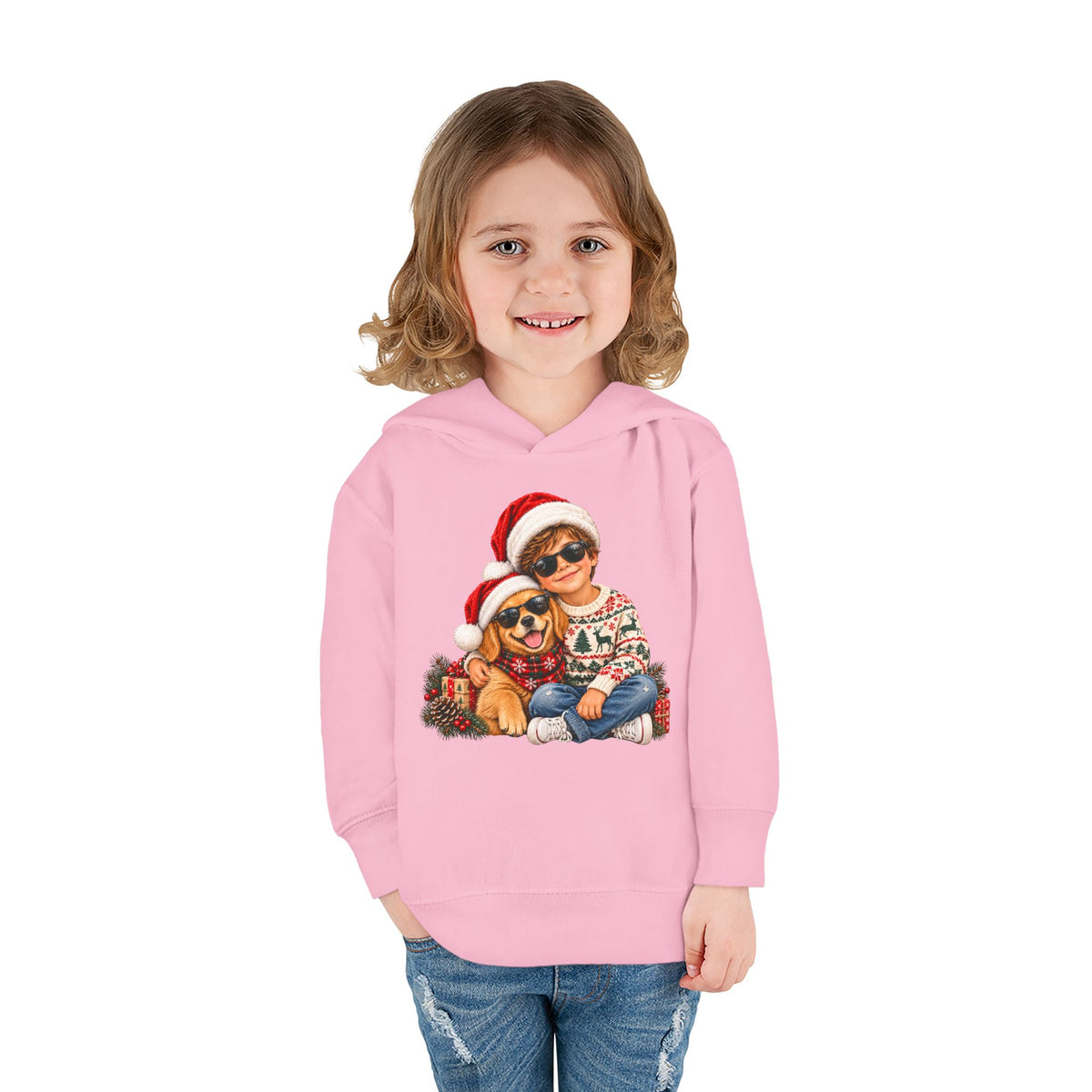 Toddler Christmas Family Bear Pullover Hoodie