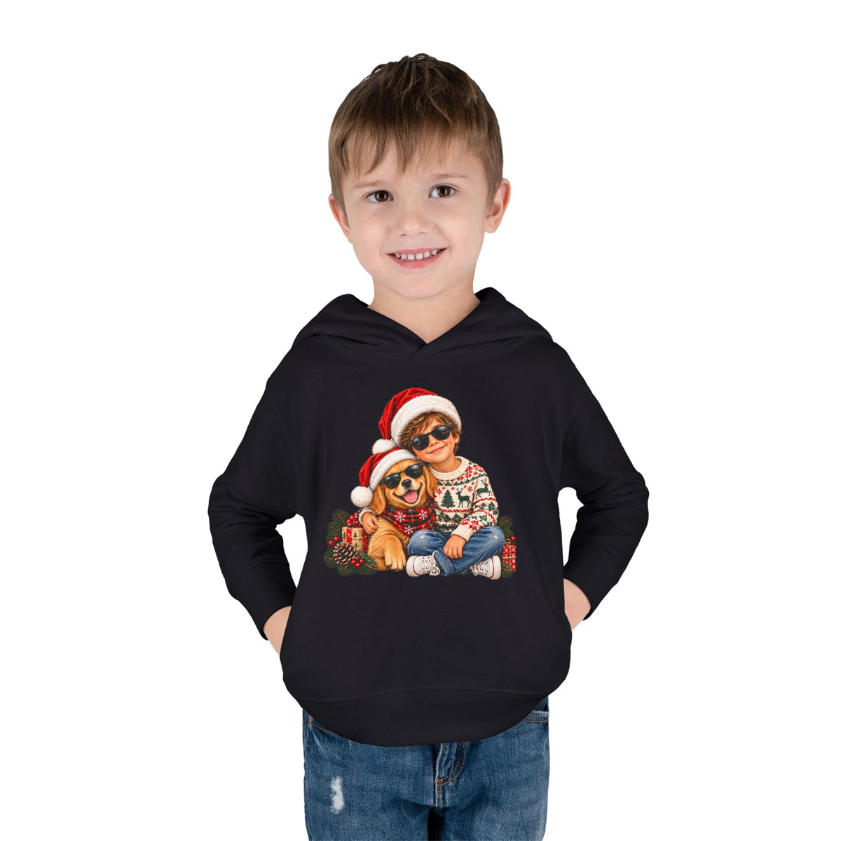 Toddler Christmas Family Bear Pullover Hoodie