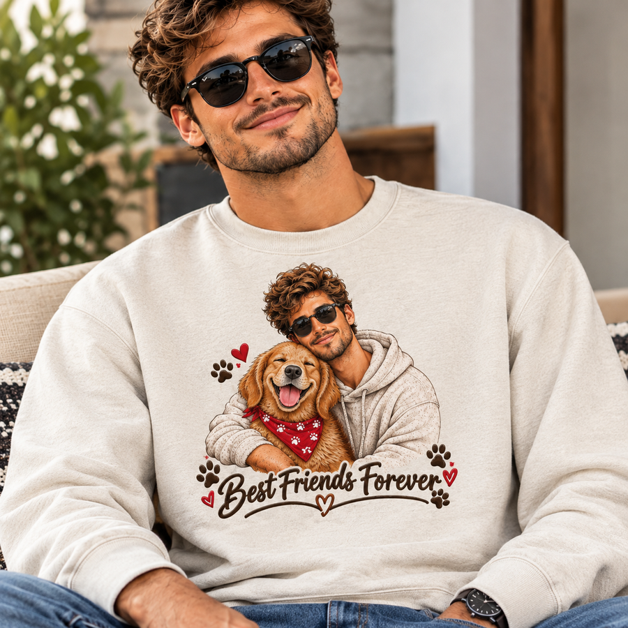 Best Friends Forever Dog Lover Sweatshirt