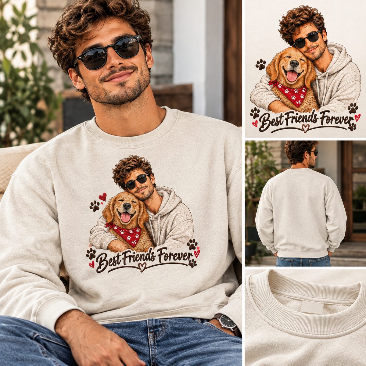 Best Friends Forever Dog Lover Sweatshirt