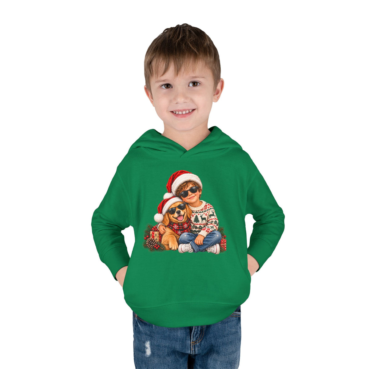 Toddler Christmas Family Bear Pullover Hoodie