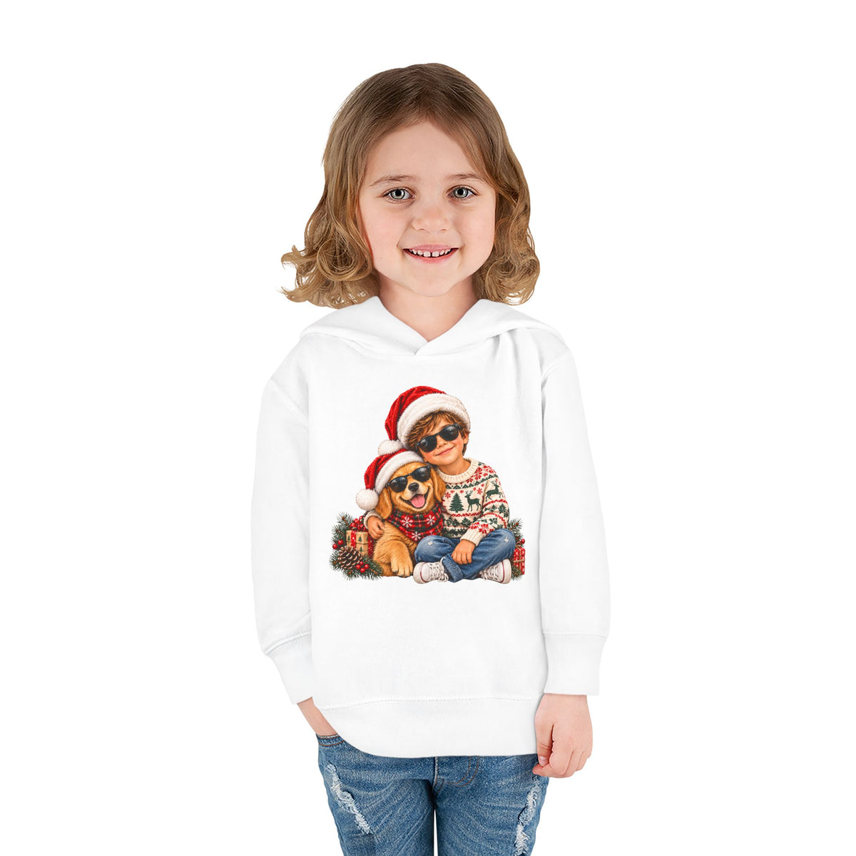 Toddler Christmas Family Bear Pullover Hoodie