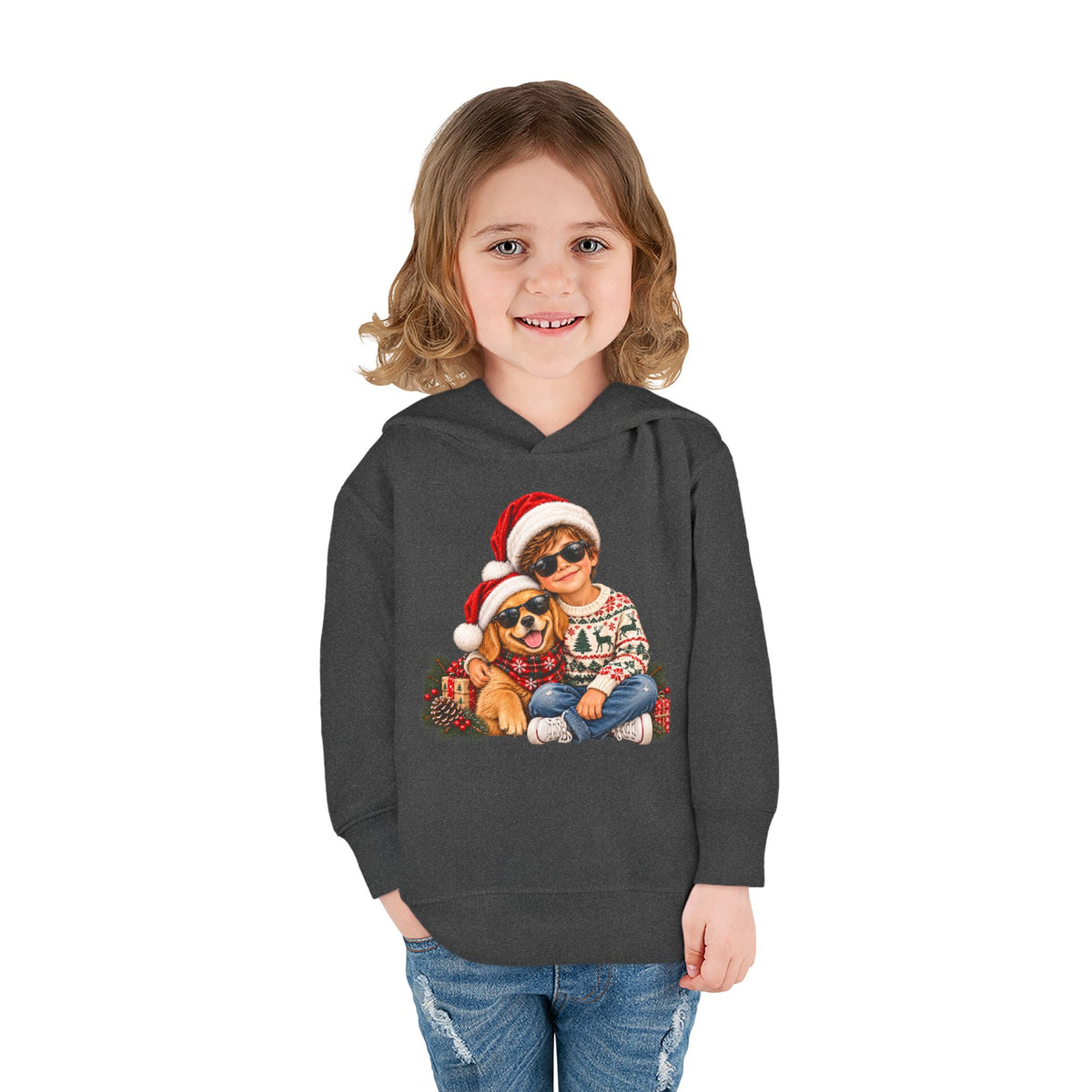 Toddler Christmas Family Bear Pullover Hoodie