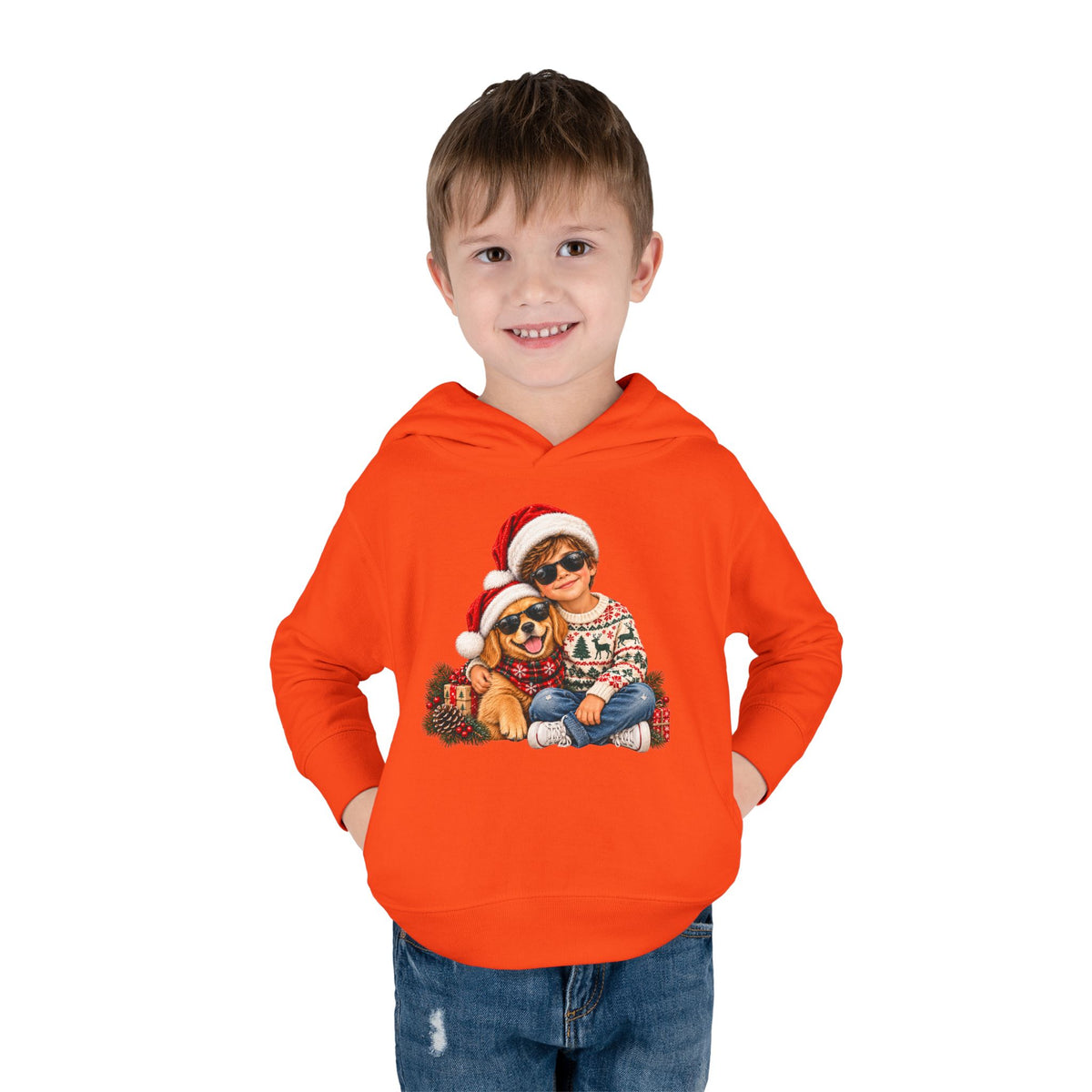 Toddler Christmas Family Bear Pullover Hoodie
