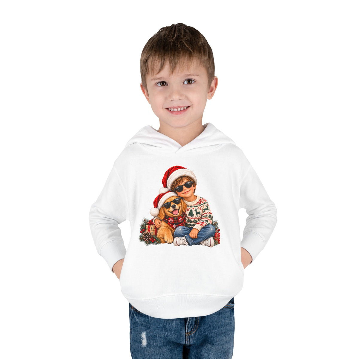 Toddler Christmas Family Bear Pullover Hoodie
