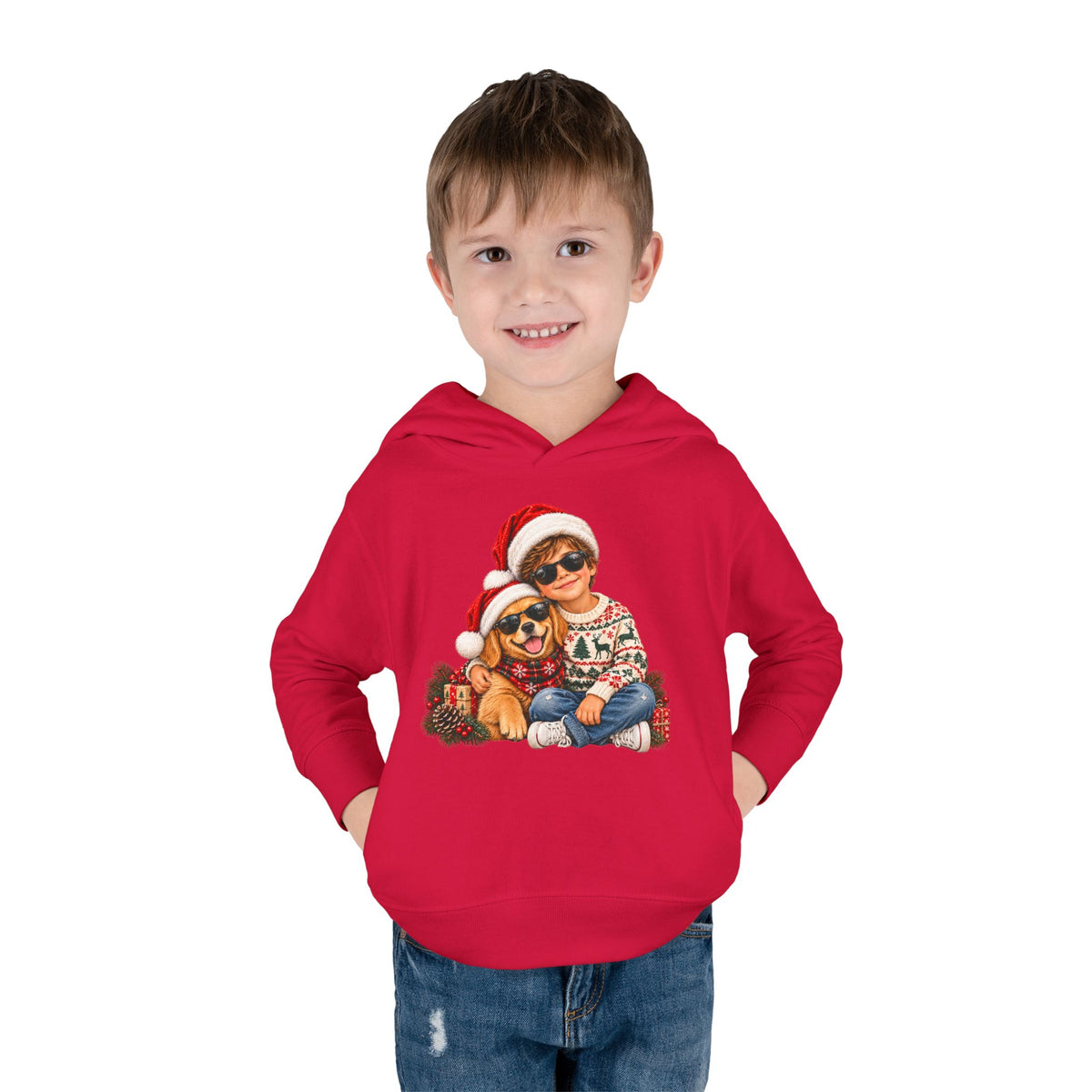 Toddler Christmas Family Bear Pullover Hoodie