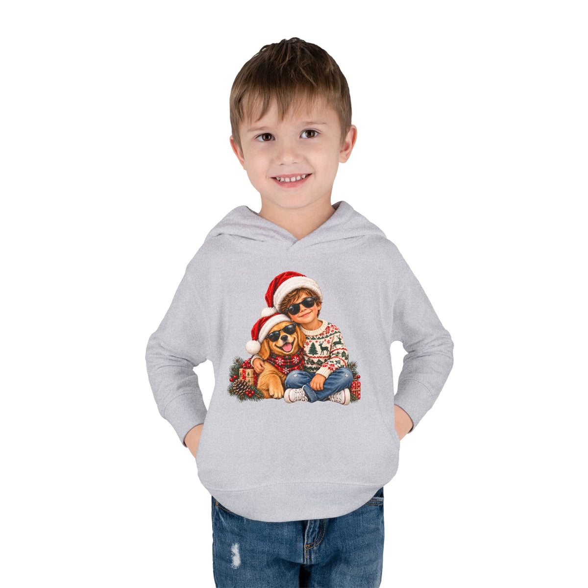 Toddler Christmas Family Bear Pullover Hoodie