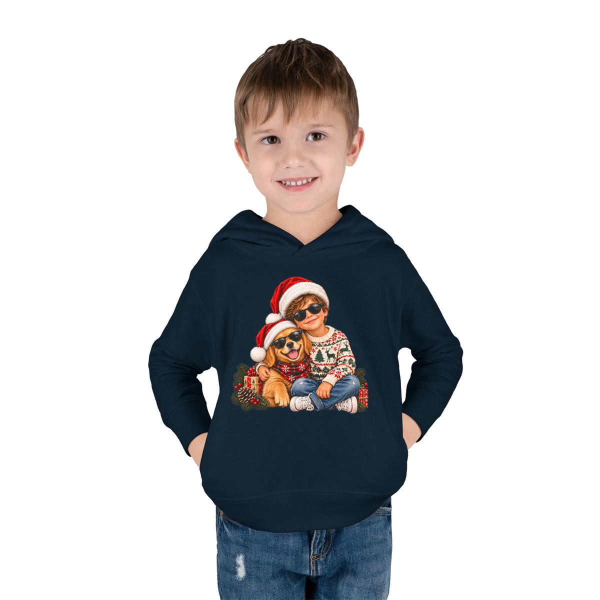 Toddler Christmas Family Bear Pullover Hoodie