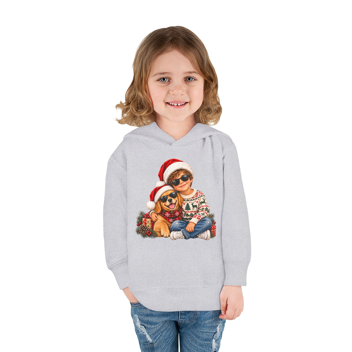 Toddler Christmas Family Bear Pullover Hoodie